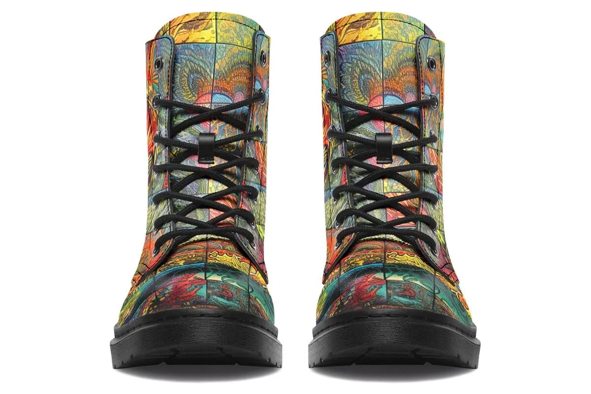 Sunny Blotter Combat Boots