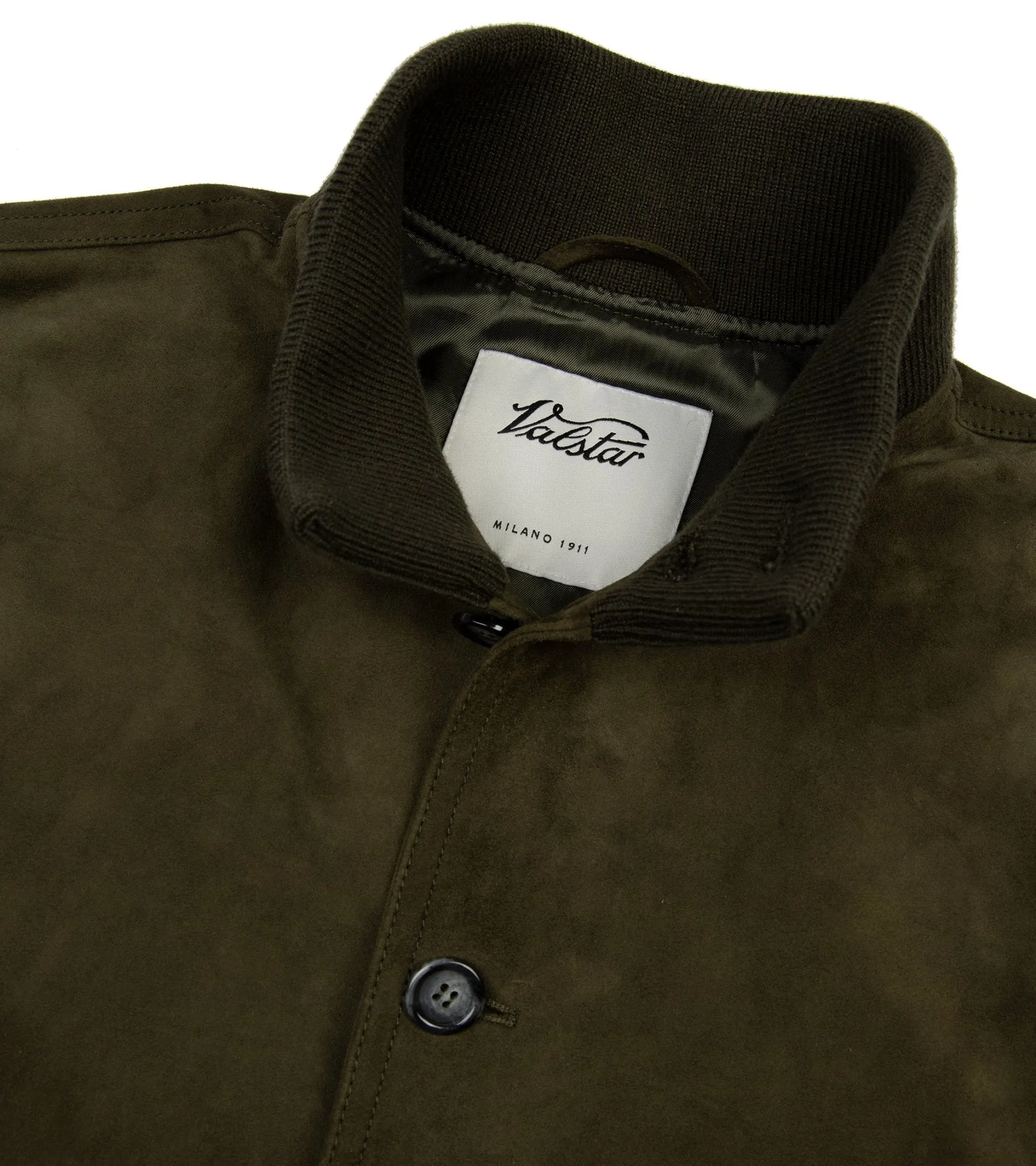 Valstar Valstarino Lined Suede Jacket: Moss Green