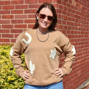 Western Textured Sweatshirt