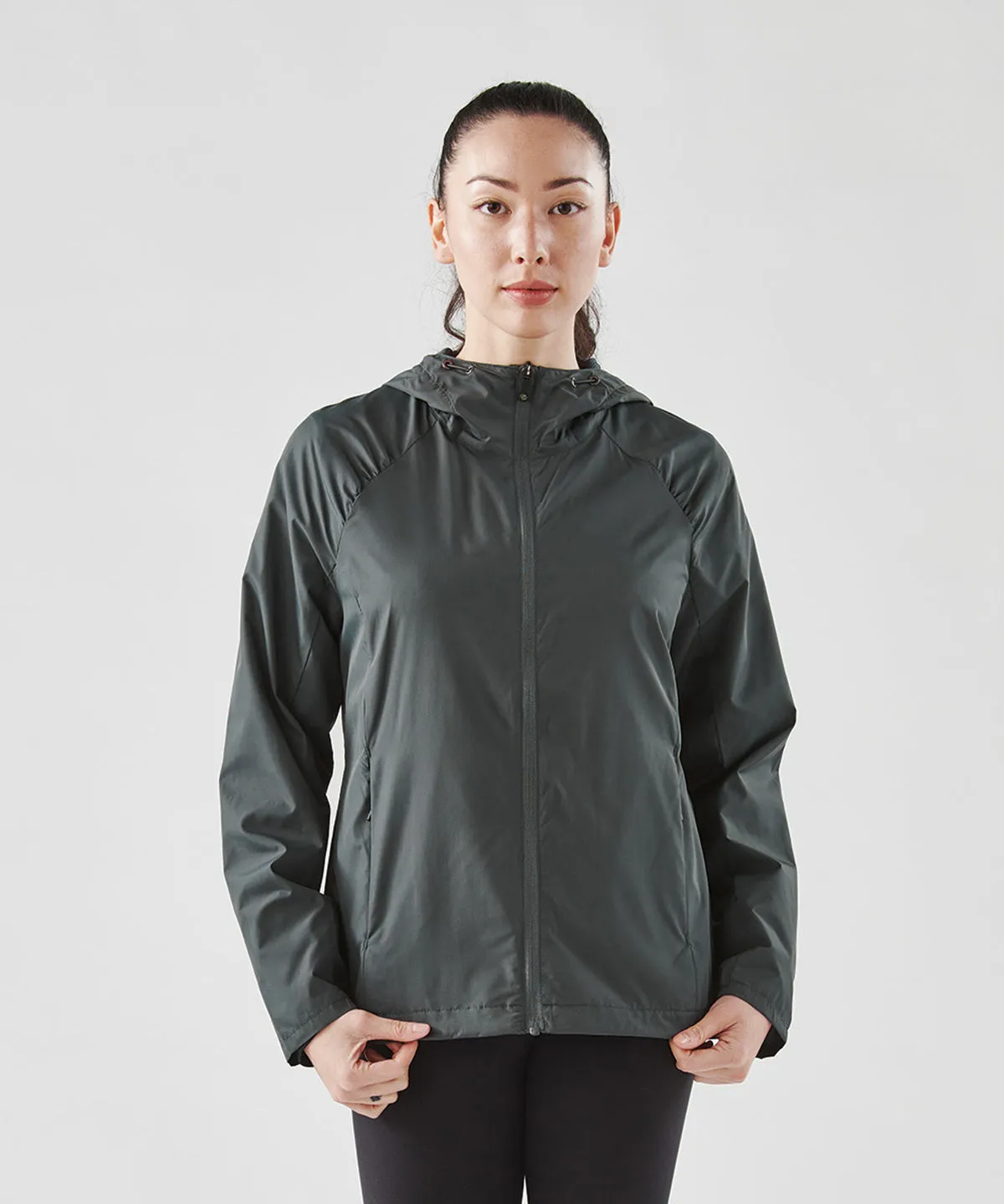 Womens Pacifica lightweight jacket | Black/Azure