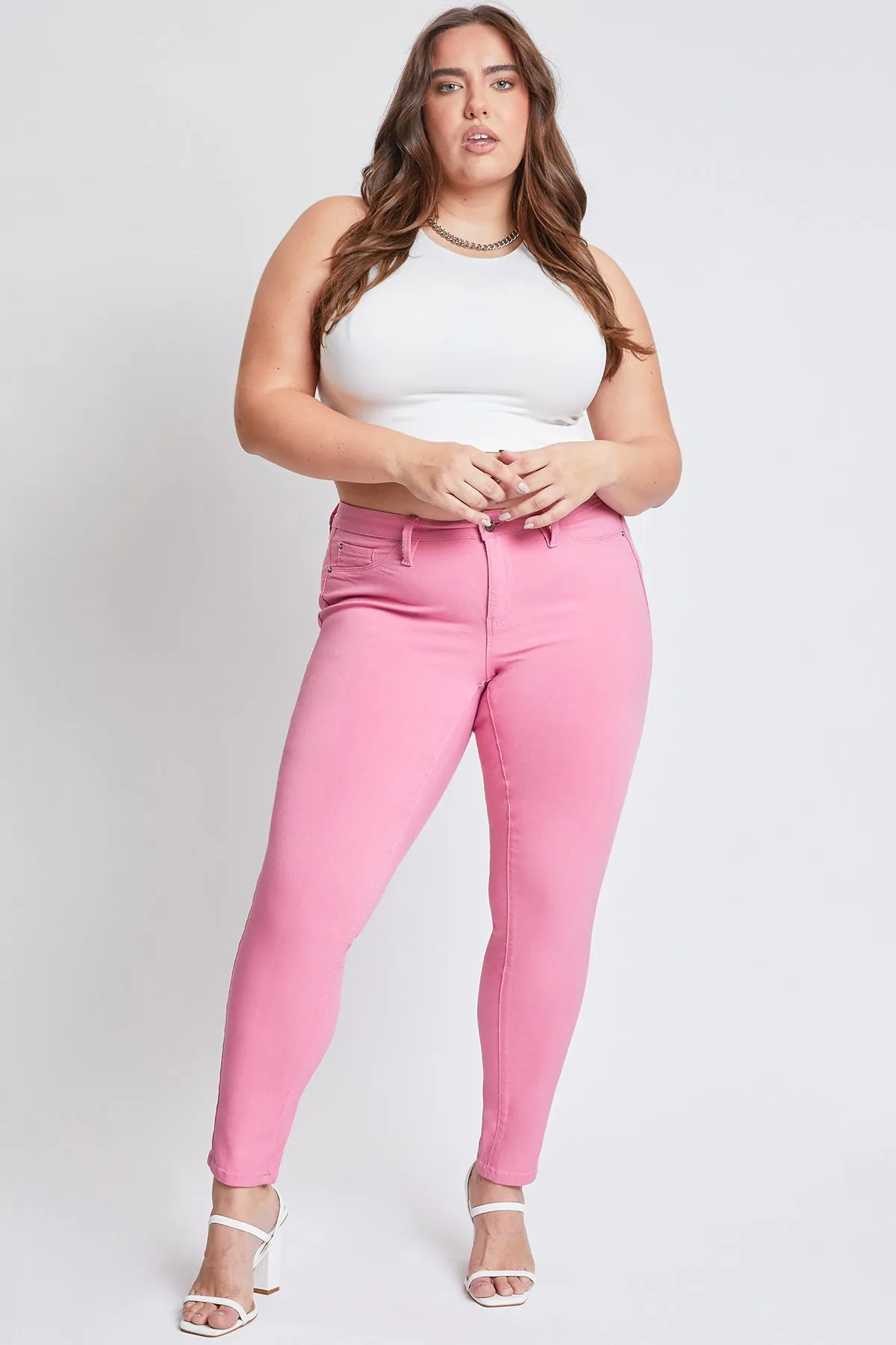 Women's Plus Hyperstretch  Forever Color Pants, Flamingo