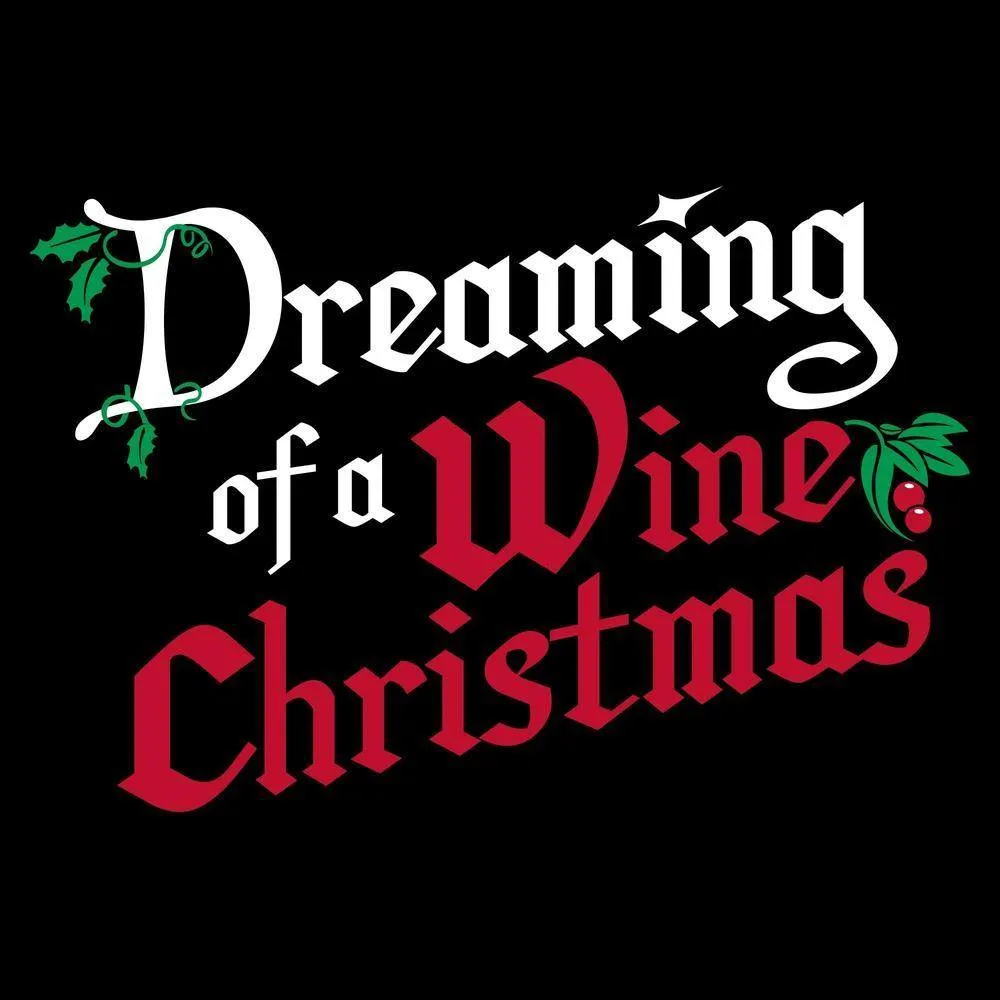 Women's Wine Christmas V-Neck - Black