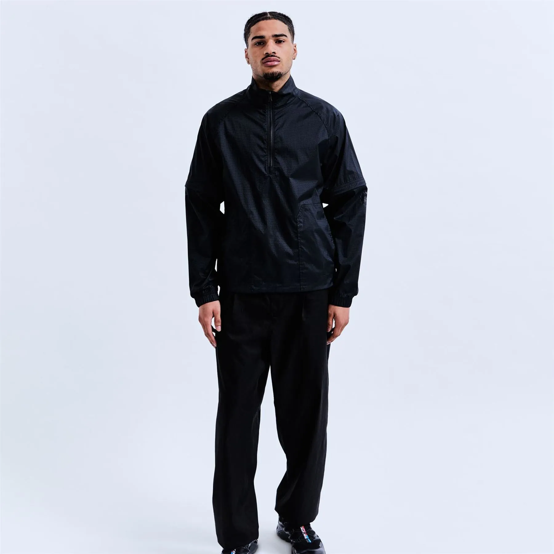 x Miura Stretch Grid Nylon Albatross Jacket Black - 2025