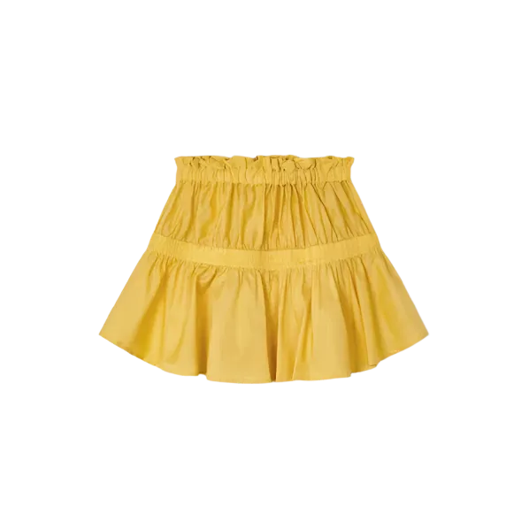 Yellow Tiered Skirt