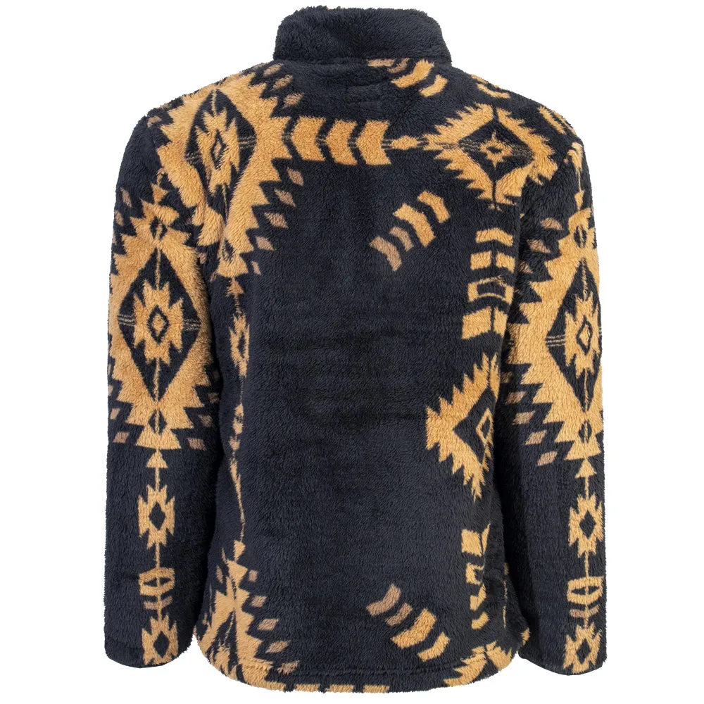 Youth "Hooey Fleece Pullover" Black/Tan